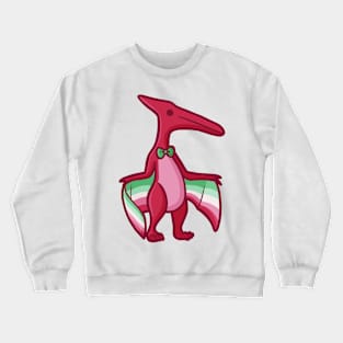 Cute Pterodactyl Abrosexual Dino Dinosaur Pterosaur Crewneck Sweatshirt